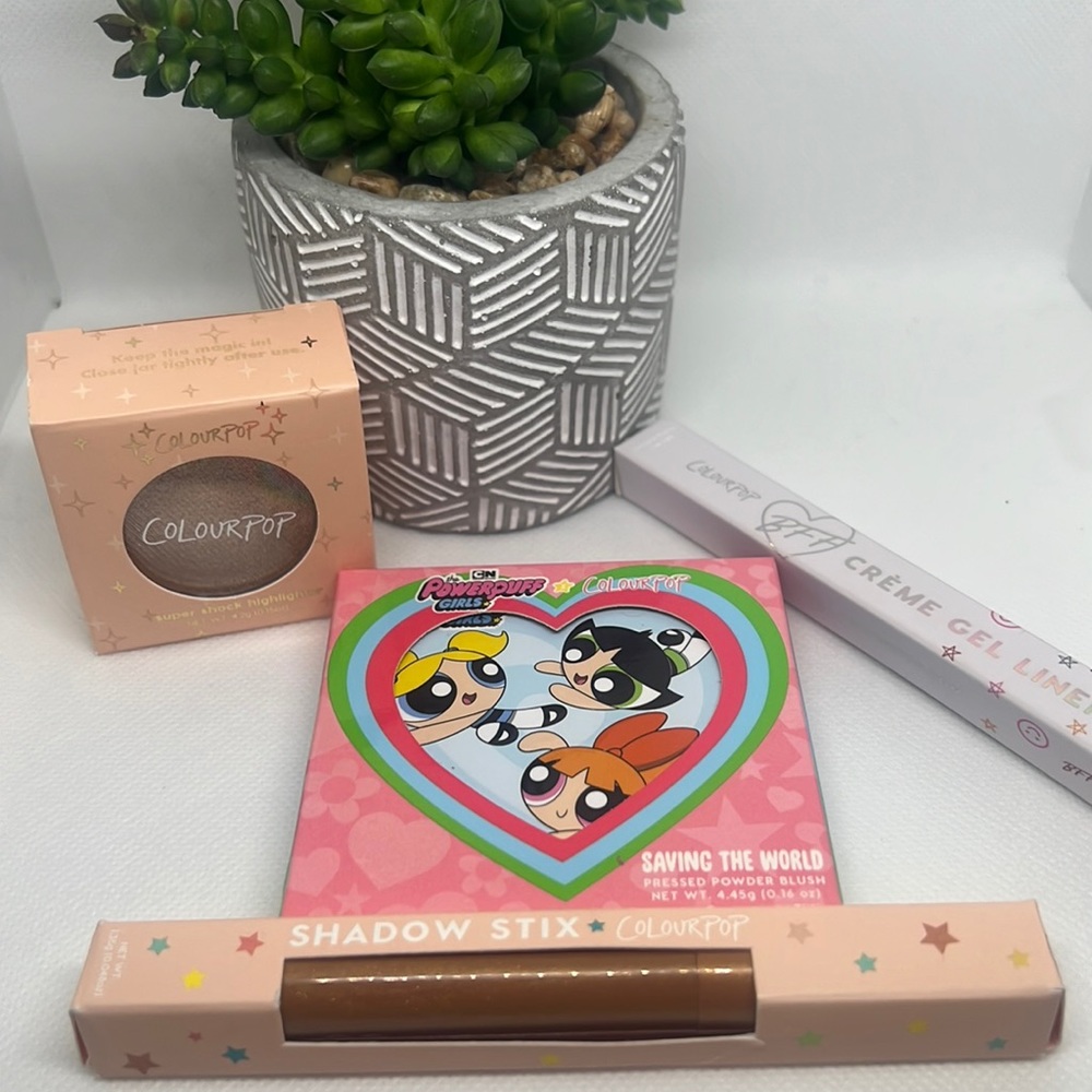 Colour Pop Bundle-Shadow, Highlight, Blush, Eye Liner